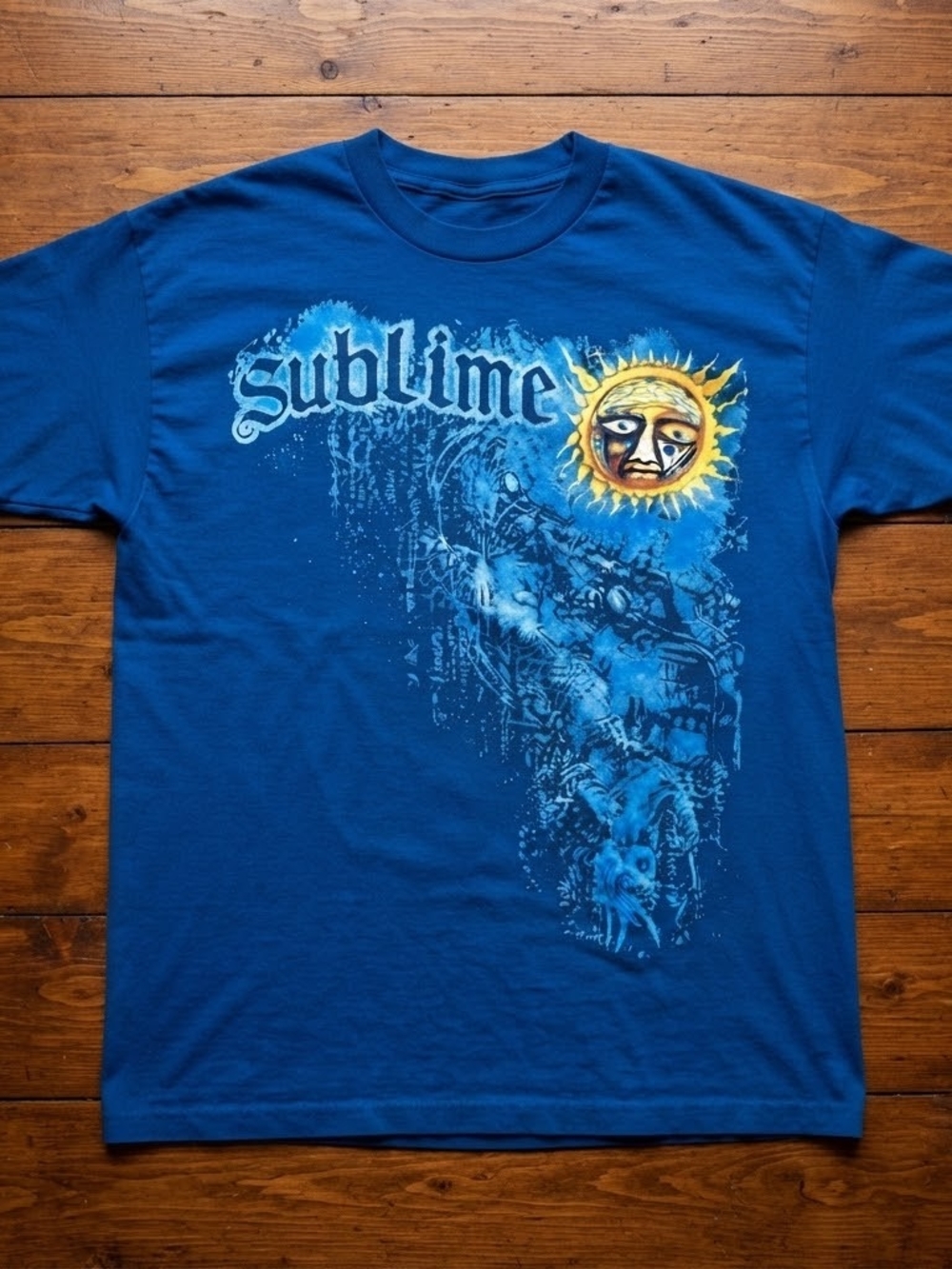 Neon blue shirt, Sublime sun Unisex Graphic